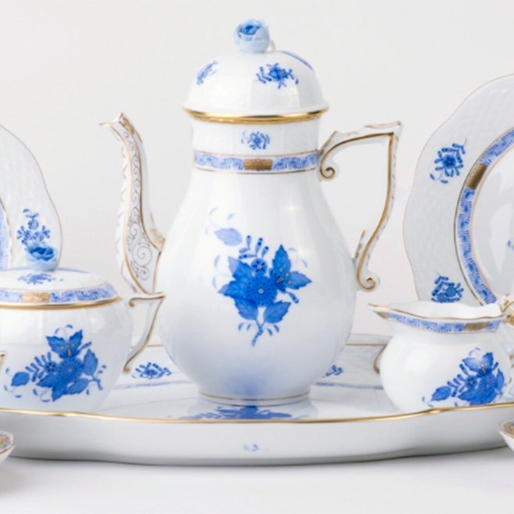 Herend Chinese Bouquet, Blue